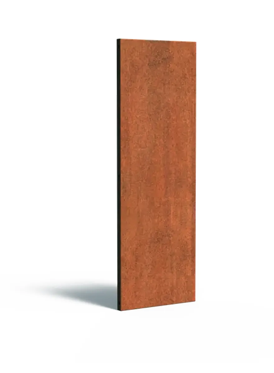 Petite palissade en acier Corten pleine